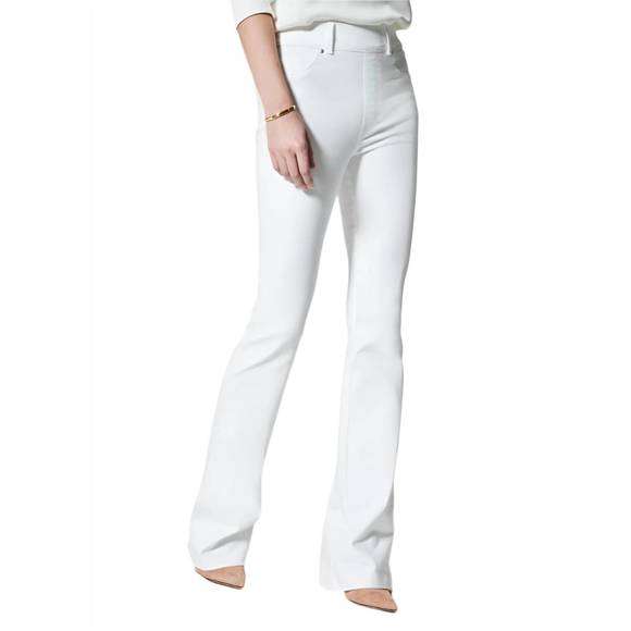 NEW SPANX high-rise flare jeans in white